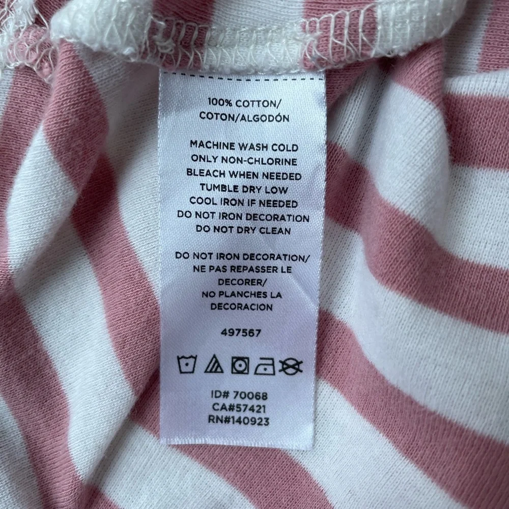 LOFT Pink And White Striped Tank Top Size Small In Excellent Condition